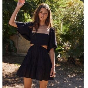 Free People Cross of Sunlight Mini Dress